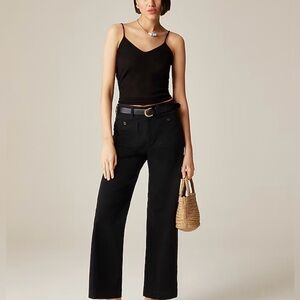 J. Crew Sailor slim wide-leg chino pant in navy blue